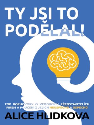 cover image of Ty jsi to podelal!